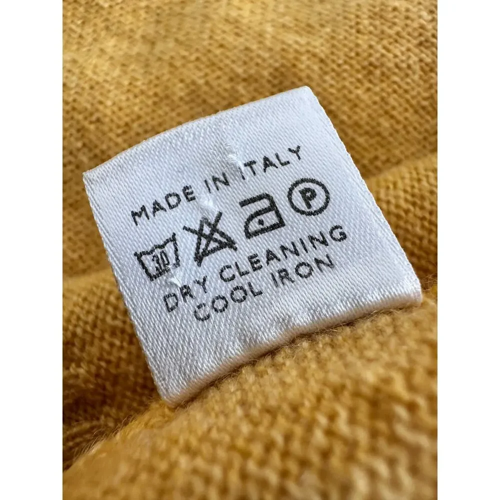 Loro Piana Cashmere Turtleneck Sweater Yellow